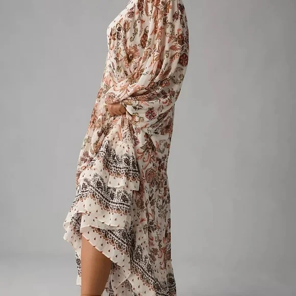 Anthropologie V-neck Long Sleeve Dress - Picture 8 of 16